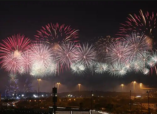 曲周县焰火晚会